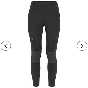 Fjällräven Women's Black Abisko Technical Trek Tights